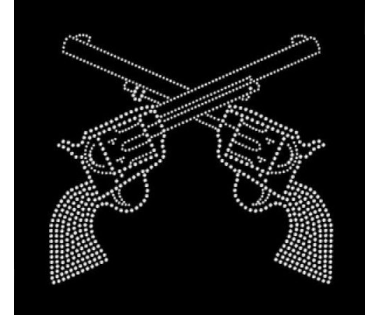 Keep Your Shine Pistols Rhinestone Shirt Style Kysguns