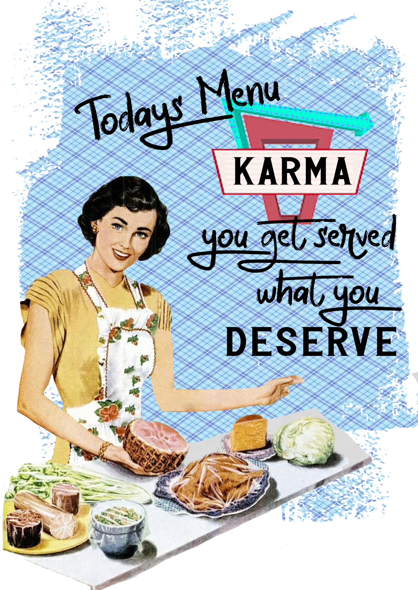 Mulberry Tree Todays Menu Karma Dishtowel