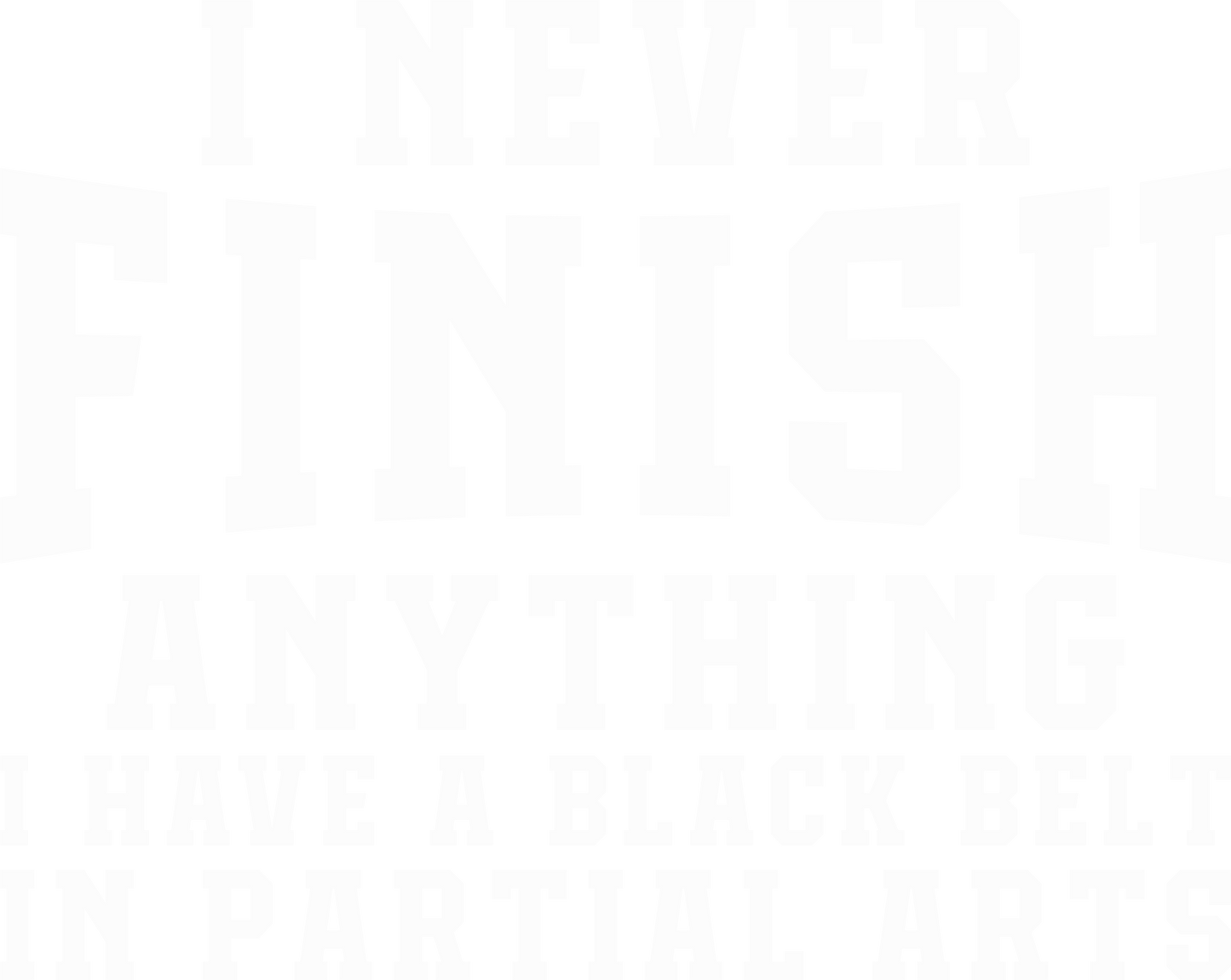 Humor Us Black Belt In Partial Arts