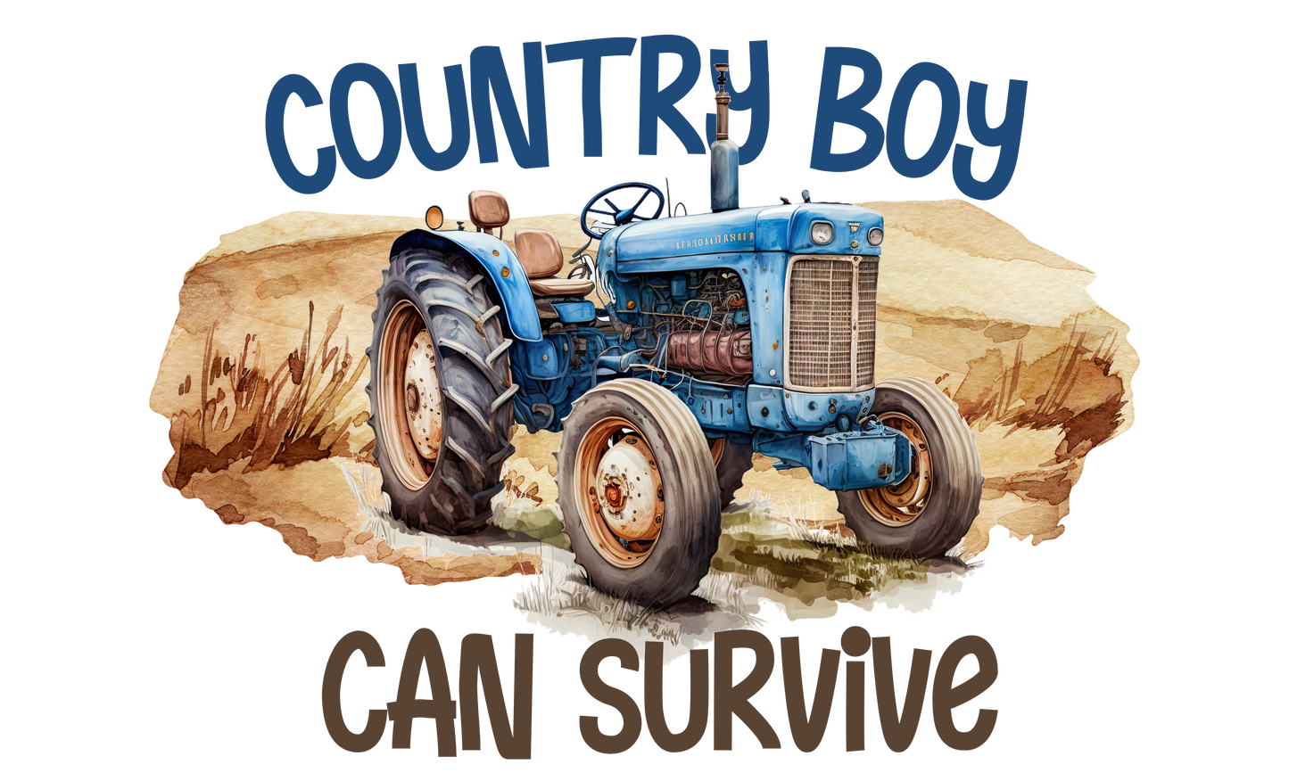 Orange Blossom Country Boy Can Survive Shirt