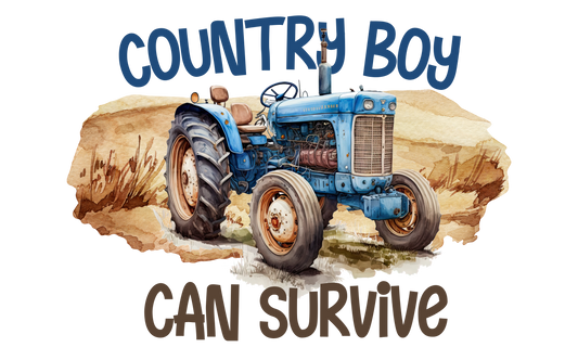 Orange Blossom Country Boy Can Survive Shirt