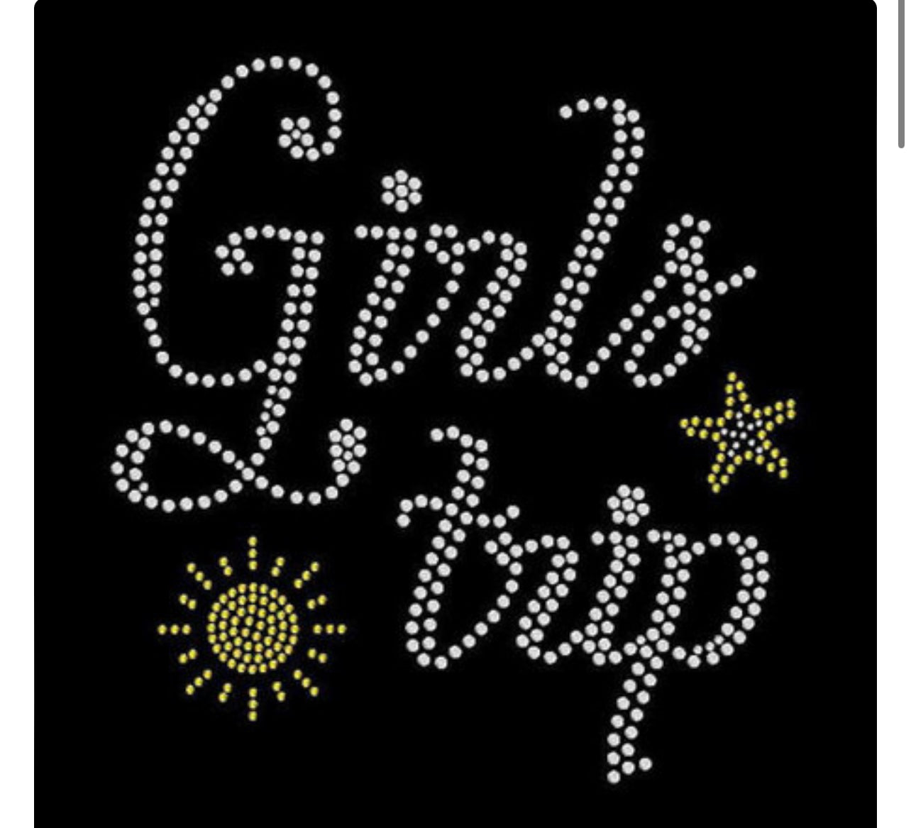 Keep Your Shine Girls Trip Rhinestone Shirt Style Kysgt