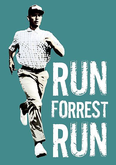 Humor Us Run Forrest Run Turquoise Shirt