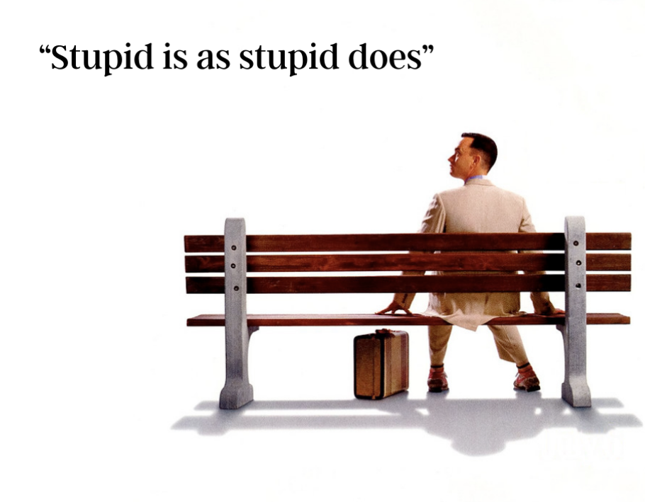 Humor Us Forrest Gump Stupid Is As Stupid Does Shirt